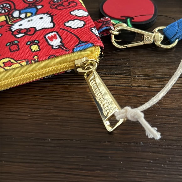 Loungefly Sanrio Hello Kitty 50th Anniversary Nylon Zipper Pouch Wristlet NWT - Picture 6 of 10